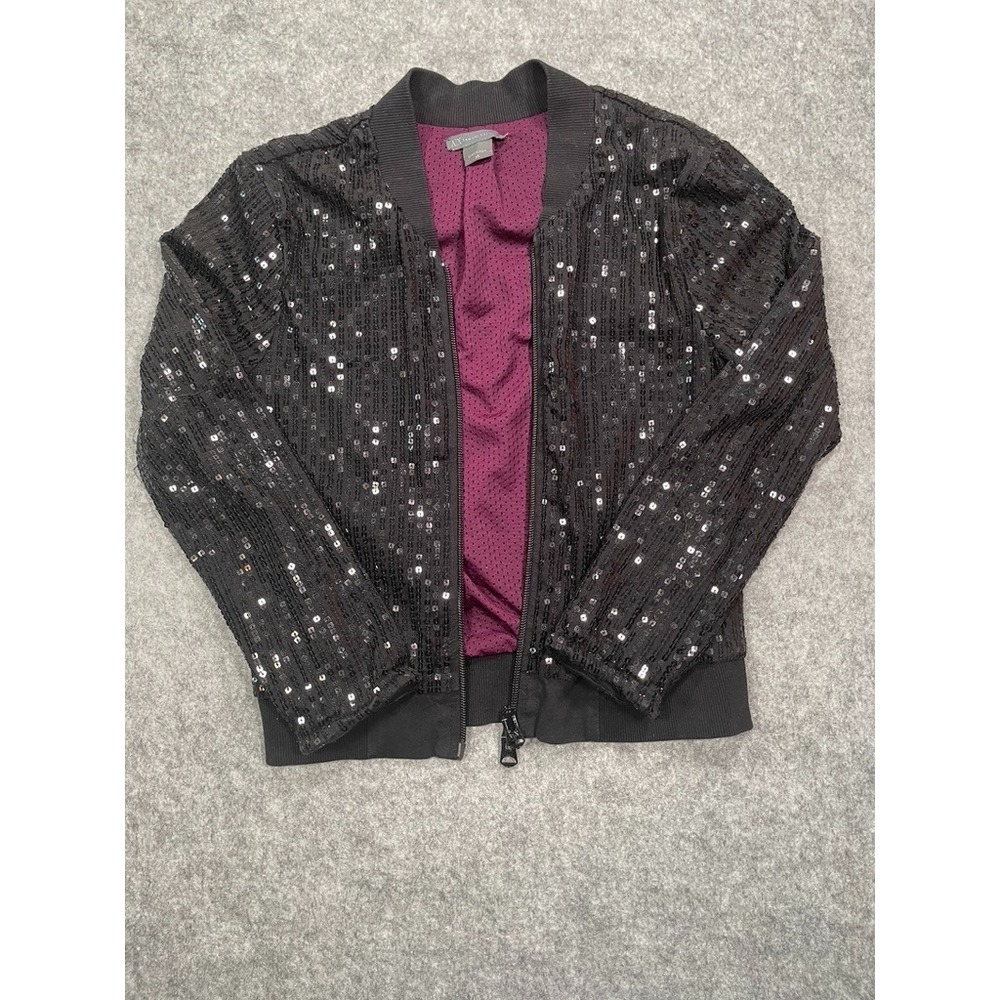 Ladies‎ black sequin bomber jacket from Armani Exchange XS